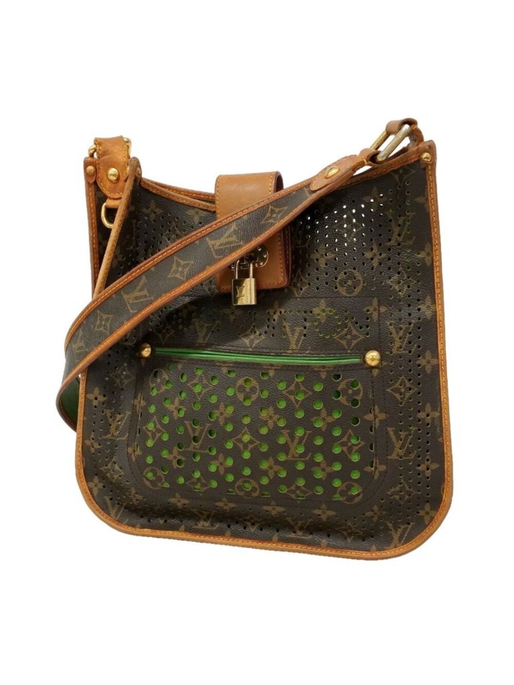 Louis Vuitton Shoulder Bag Monogram Perfo Musette Vert
